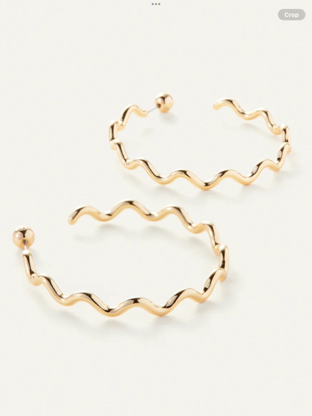 Like New Jenny Bird Squiggle hoop earrings